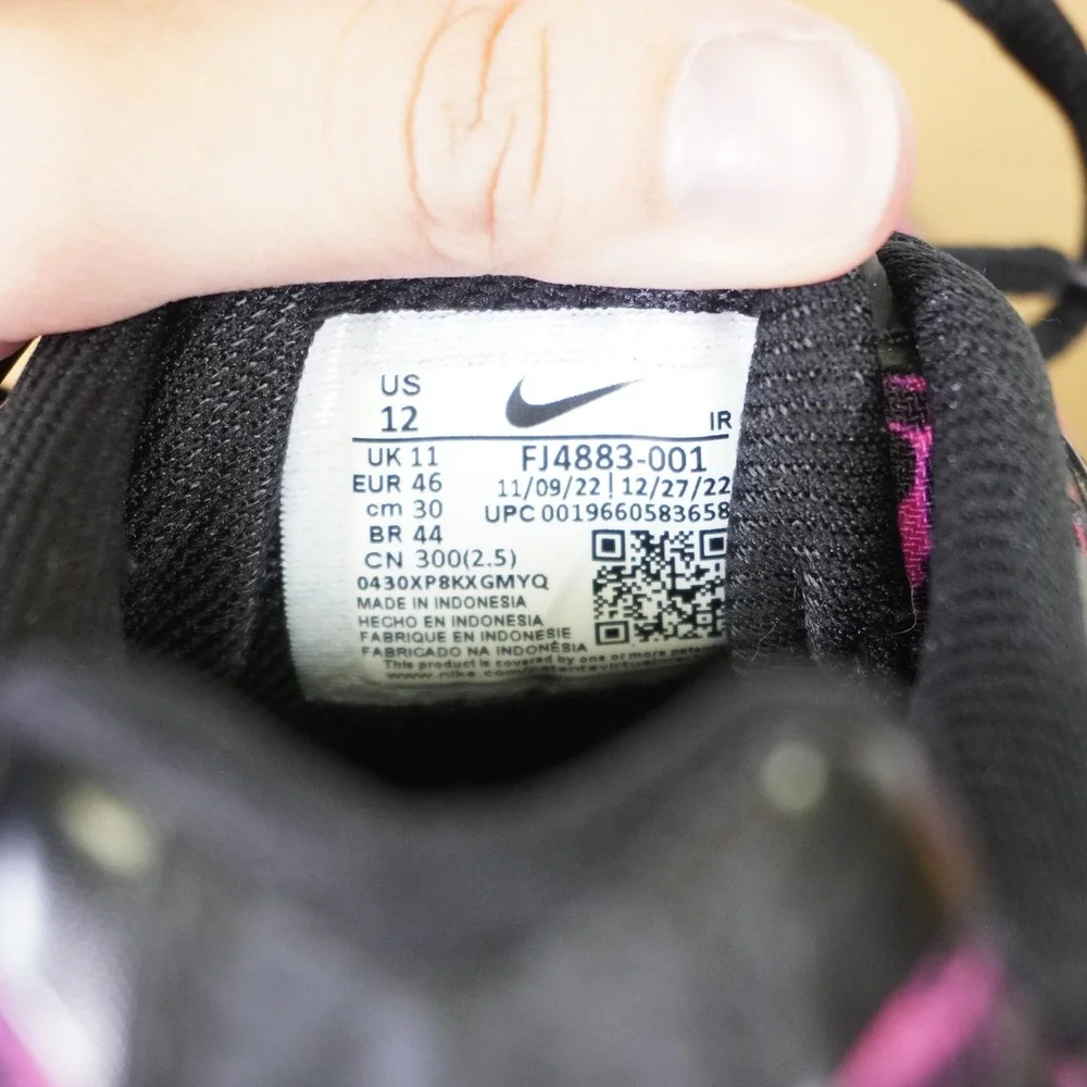 Nike Air Max Plus Mercurial XXV 25 Men Size 12 Pink Black Sneakers FJ4883-001